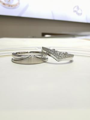 Customized Valentine'S Day Gift 9g Unique Wedding Bands For Couples