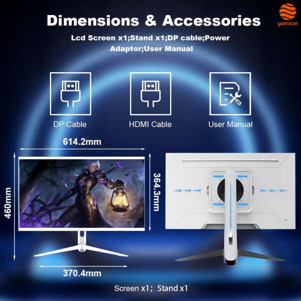 27 Full HD Gaming Monitor with Ring RGB Backlight | 240Hz Refresh Rate, 1ms Response Time, 99% sRGB, FreeSync & Eye Protection