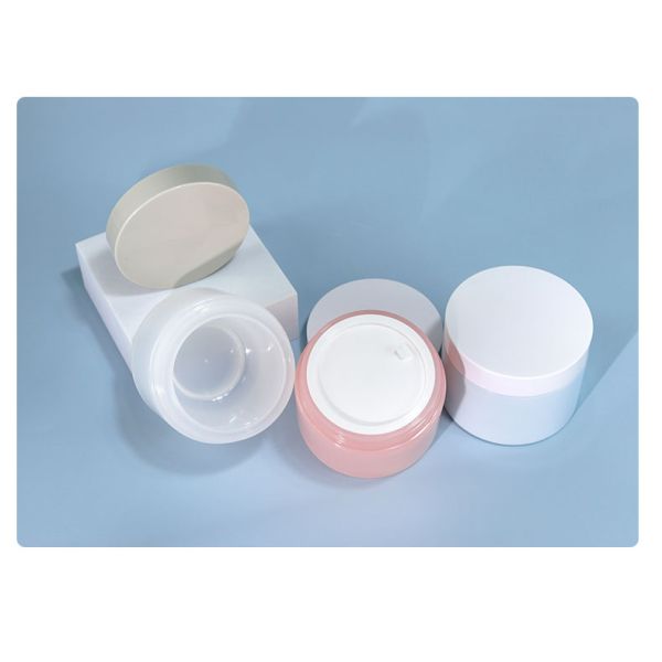 Double Wall PP 100g 3.38oz Cosmetic Jars for Body Butter Jars Cream Material Face Mask Hair Oil Packaging Containers