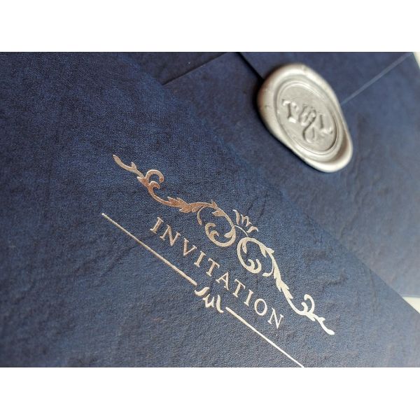 Custom Blue Wedding Invitation Gift Card Envelopes For 5x7 Cards