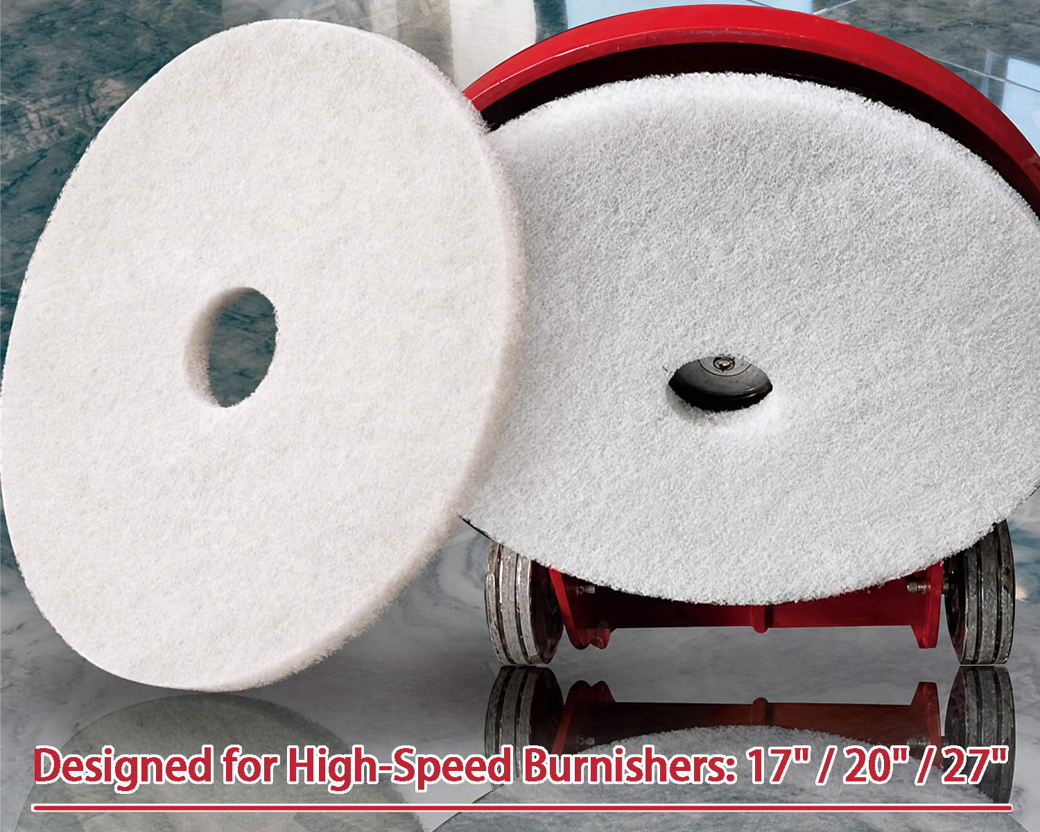 20-Inch High-Speed Floor Burnisher 4kW | 2300 RPM 220V Polisher