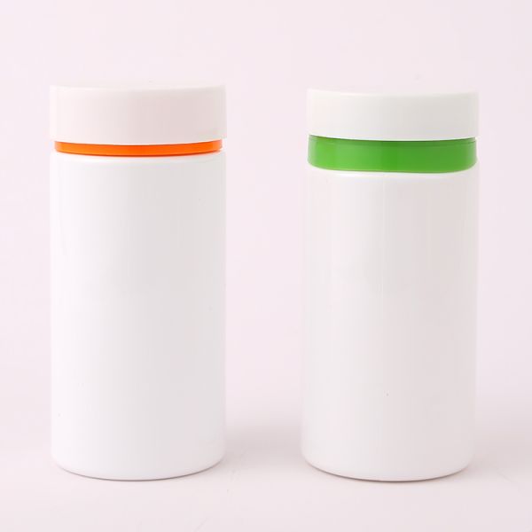 Manufacture Custom 100 150 200 250 300ml PET Plastic Packaging Vitamin Empty White Pill Bottles for Medical Capsule Storage