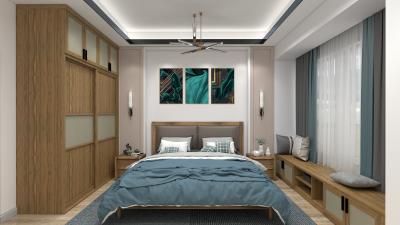 Space Saving Furniture Custom Sliding Wardrobe Cabinet For Bedroom Interior With Storage Window Sill Cabinet