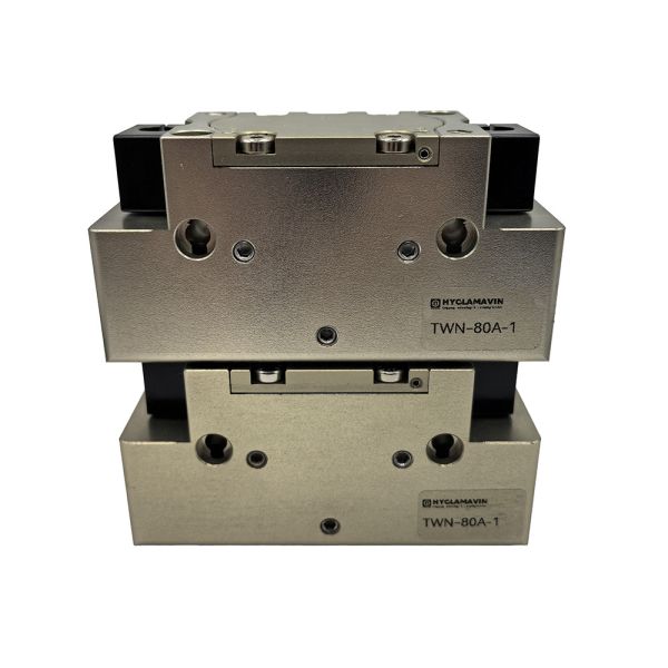 Pinza paralela multi-diente con lubricación permanente y capacidad de manejo de cargas pesadas