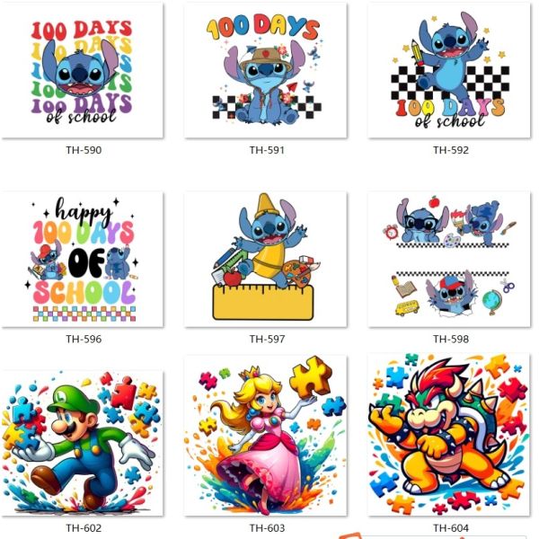 UVDTF packaging custom UV transfer stickers 16oz cup sleeve 20oz stickers DTF transfer labels