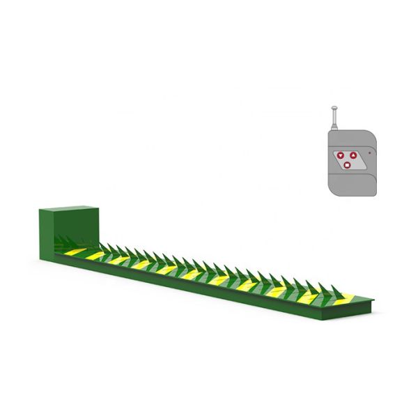 Automatic Remote Control Tyre Killer with 220V Power Supply 1-2s Rising Time and A3 Steel Material Spike Barrier
