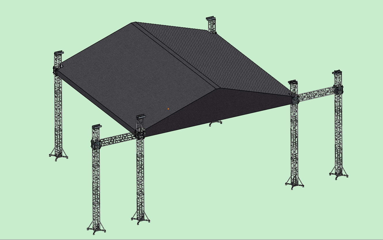 los 4 x 8 paneles de la etapa del concierto bragueros del tejado de 20 pies en venta