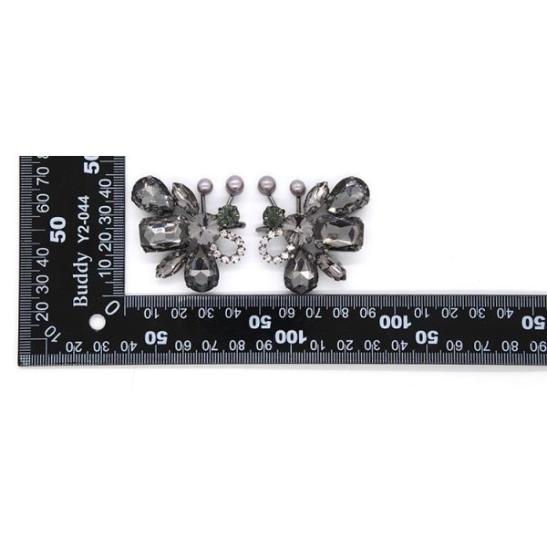 Bee Shaped Popular Rhinestone Shoe Buckle Nickel / Black / Gold Color