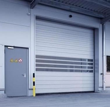 Porte en spirale durable pour une sécurité accrue Vente à chaud Porte à volets en métal en aluminium rapide