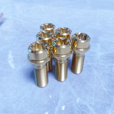 gr5 Ti6al4v M14 M12 Titanium lug bolt torx key for car durable