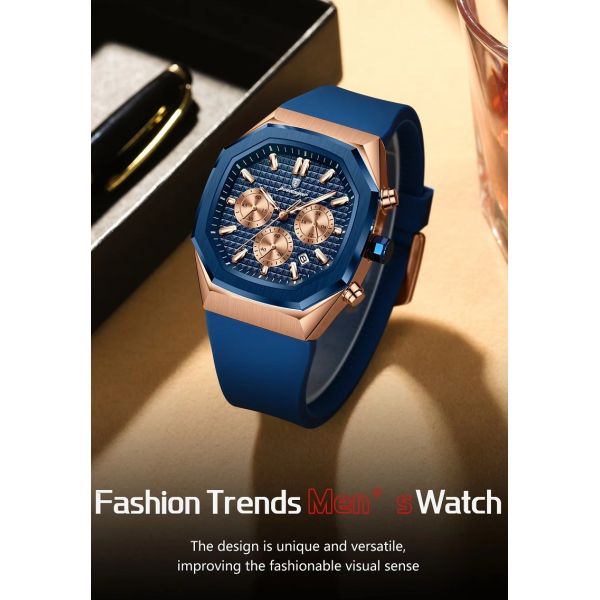 Waterproof Men's Quartz Watch · Silicone Strap | Luminous Dial - Direct from Chinese Manufacturer