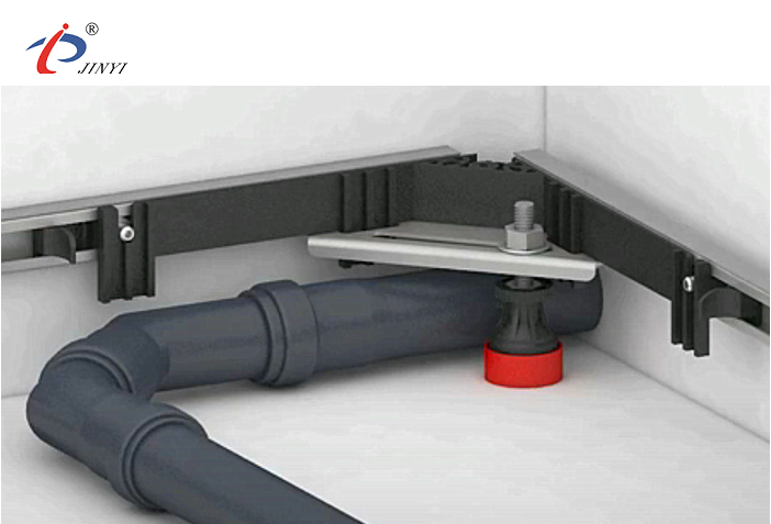 CE Bathroom Flexible Metal Shower Tray Corner Crossbar