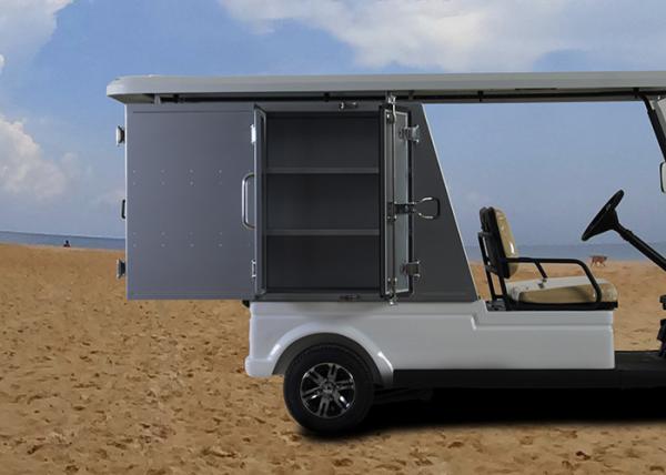 Aluminum Box Custom Electric Golf Carts With Roof Rack For Hotels and Resorts