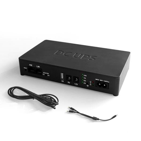 DC Mini UPS Para Roteador Wifi UPS Fornecimento de energia 5V 9V 12V POE Bateria de backup