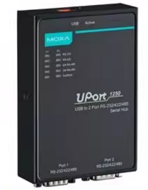 USB 2.0 Serial Adapter MOXA UPORT1250 2 Port RS-232/422/485 USB To Serial Converter Hi Speed USB 2.0
