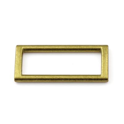Metal Bronze Rectangle Buckle for Backpacks OEB Color Nickel-free Polished plated 47mm
