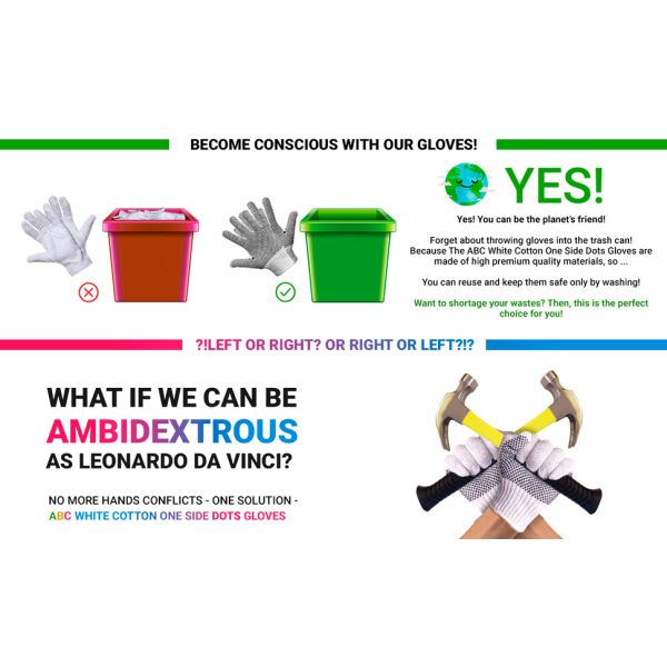 Cotton PVC Dotted Safety Garden Working Gloves Cotton Working Gloves, Safety Work Gloves for Industrial Work