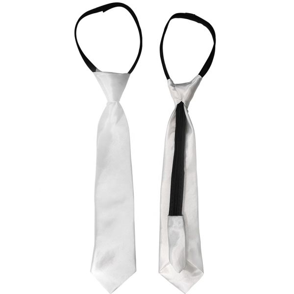 Customized Blank White Silk Sublimation Necktie For kids And Adult