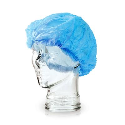 19/21 inch 10gsm PP Non Woven Bouffant Clip Cap Double Elastic