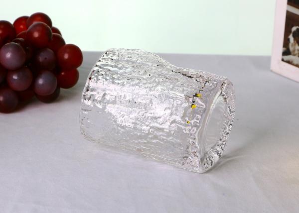Non Leaded 9 OZ Whiskey Glasses , Debossed Crystal Cocktail Glasses