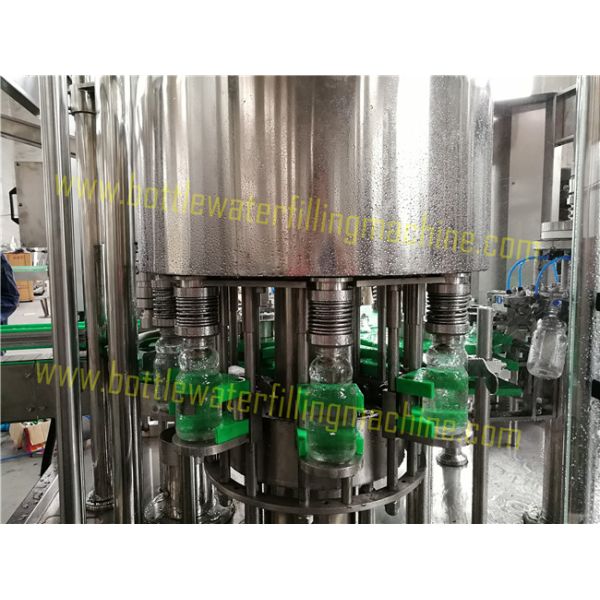 Aluminum Cap Glass Bottle Juice Filling Equipment 3000b/h Capacity