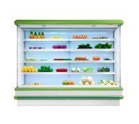 El refrigerador ahorro de energía de la exhibición de Multideck, cada uno deja de lado con la luz del LED