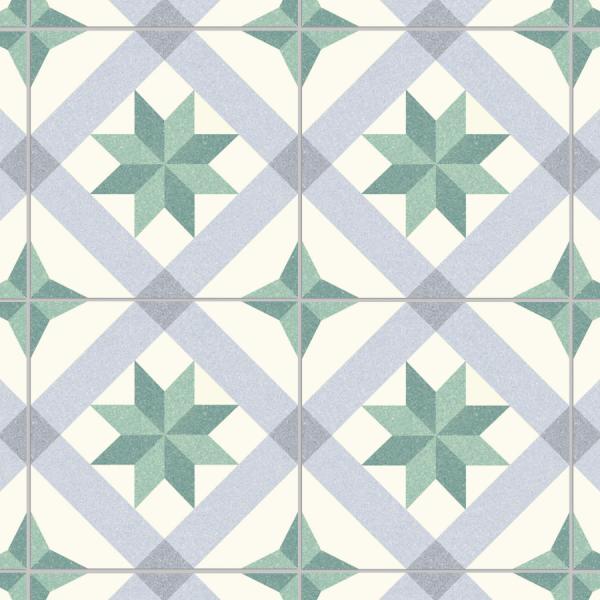 Light Green 250x250mm Antibacterial Ceramic Rustic Tile