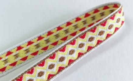 4 Bright Color Embroidered Vintage Jacquard Ribbon Trim
