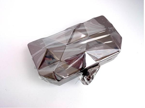 New metal diamond fashion clutch bag dinner diagonal portable shoulder bag woman packet will