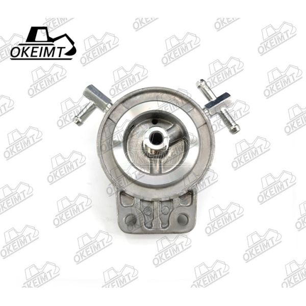 YANMAR Diesel Fuel Filter Head Aluminum For Excavator Engine