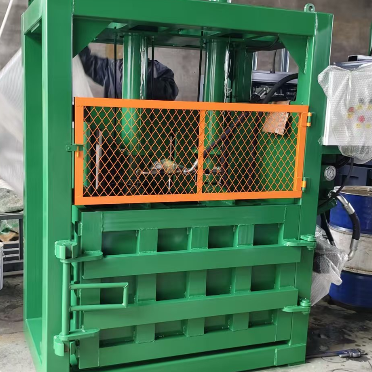 Double Cylinder Vertical Paper Baler Packing Machine With PLC Control And Hydraulic System