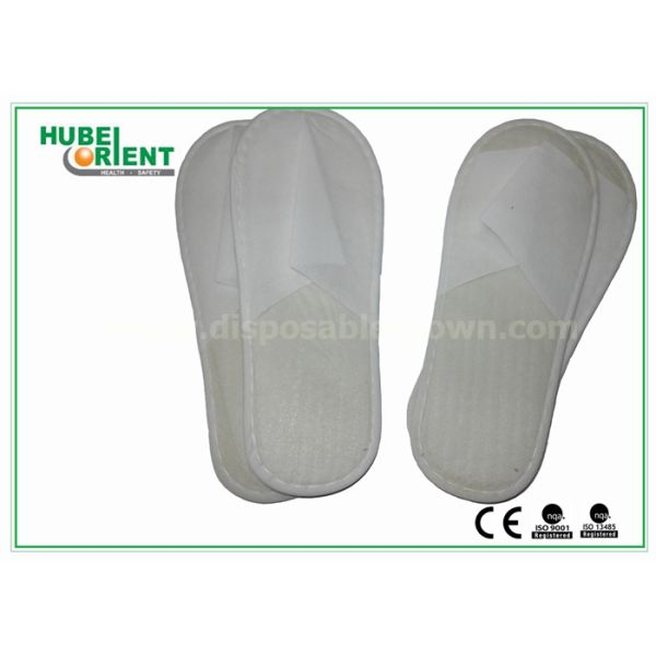 Белые облегченные устранимые тапочки ЕВА Нонвовен для гостиницы, ванной комнаты
