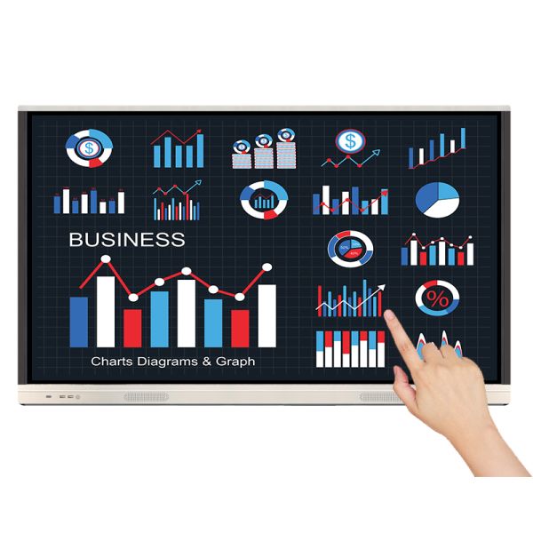 65-110 Inch 4K UHD Interactive Touch Whiteboard Wireless Cast For Office Collaboration