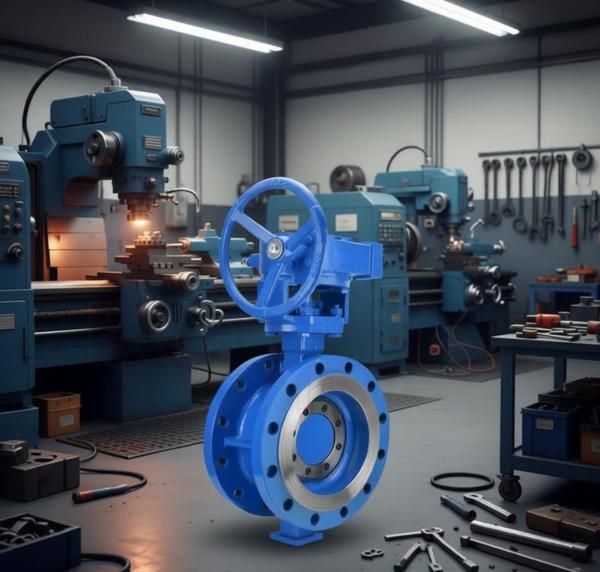 2in48in Large Caliber WCB SS304/316 Flange Hard Seal Double Flange Triple Offset Butterfly Valve with Gearbox Professional Valve