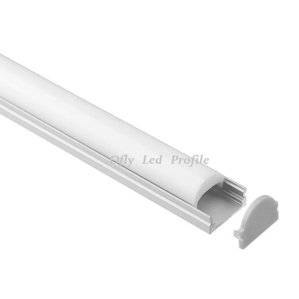 6063 T3-T8 Aluminium Alloy Anodized Finish LED Aluminium Profile for Strip Light with Customized Length Available