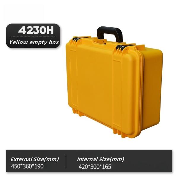 EM-4230H Protective Camera Case Tool Storage Case with 2.45kg Weight 450*360*190mm External Size and 420*300*165mm Inner Size
