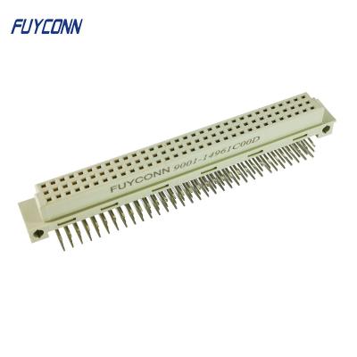 Conector fêmea do PWB do ângulo direito do RUÍDO 41612 das fileiras 96Pin do conector 3 de Eurocard