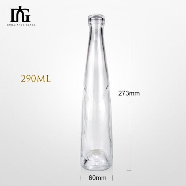 Glass Body Engraving Surface Handling 500ml Round Champagne Bottle with Good Sealing