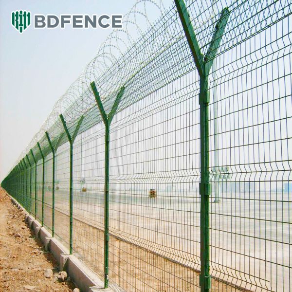 Anti-Climb No Climb High Security Prison Airport Fence Carbon Steel Durable Easily Assembled