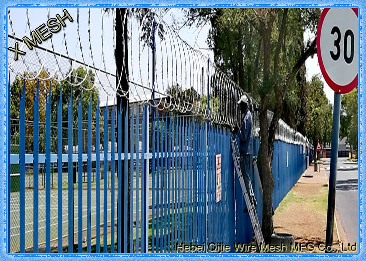 Высокая загородка сетки бритвы покрытия цинка 7.5*15cm сваренная гальванизировала ячеистую сеть бритвы