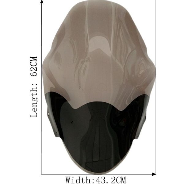 PMMA Convertible Wind Deflector , Motorcycle Wind Deflectors For Honda PCX125 PCX150