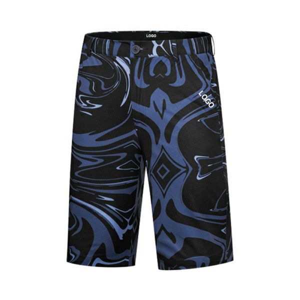 Custom OEM Men's Waterproof Printed Golf Sports Shorts Summer Casual Golf Pants
