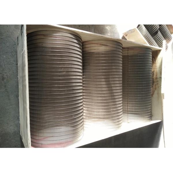 Anti Aging Rotary Screen Drum , Johnson V Wire Mesh Drum Long Service Life