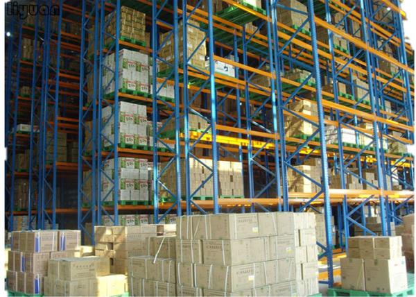 High Density Q235 Steel Pallet Racking Radio Shuttle Shelving Easy Operation