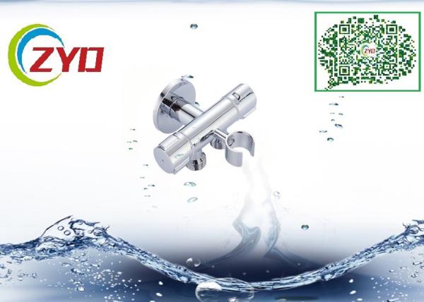 2WAY T-adapter  Brass Nickle Brushed Handheld Water Flow Adjustable Shower Faucet Water diverter  or Water Seperater