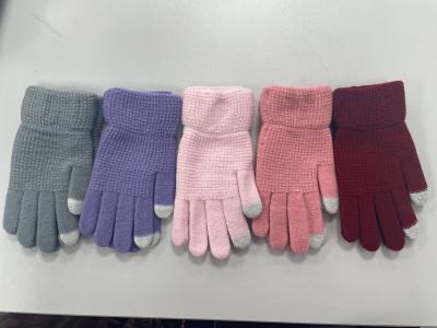 Desenho personalizado Luvas de tricô de inverno isoladas Unisex Stretchy Fit com cor personalizada
