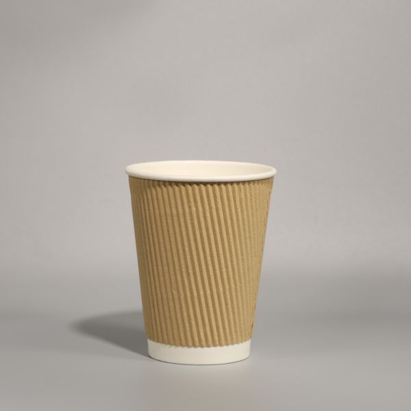 Eco Friendly Custom Printed Paper Cups For Cold Hot Beverage 12OZ 16OZ