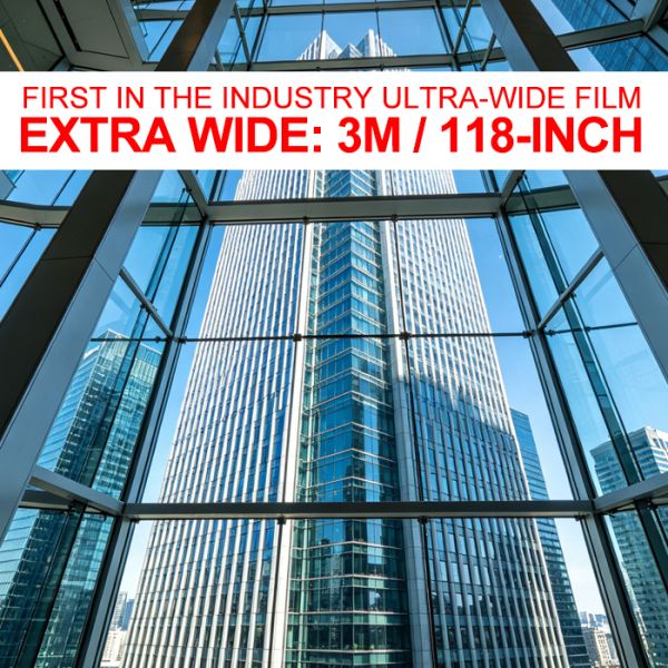 3m Width Security Window Film Seamless 118 Inch Commercial Architectural Tint