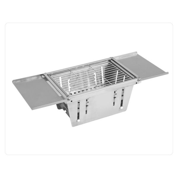 Overheating Protected Stainless Steel Portable Carbon Burning Stove for Outdoor BBQ
