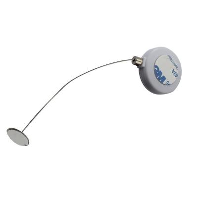 Mini Round Anti-Theft Display Retractors avec le métal collant l'extrémité de plat